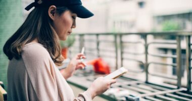 Photo Woman, smartphone