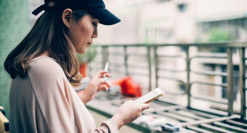 Photo Woman, smartphone